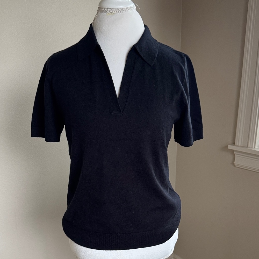 J. Crew Classic Black Top
